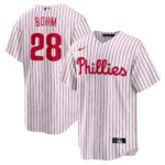 Philadelphia Phillies Alec Bohm #28 White Replica Player Jersey