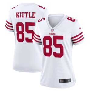 George Kittle San Francisco 49ers  Women's Player Game Jersey - White