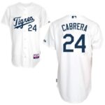 Detroit Tigers #24 Miguel Cabrera White Home "Los Tigres" Stitched Jersey