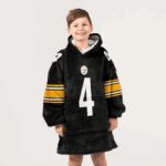Kid 4 Pittsburgh Football Unisex Blanket Hoodie