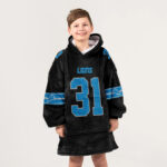 Kid 31 Detroit Football Unisex Blanket Hoodie