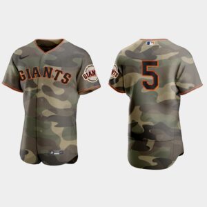 Mike Yastrzemski San Francisco Giants 2021 National Armed Forces Day Jersey - Camo