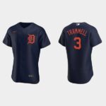 Men's Detroit Tigers #3 Alan Trammell 2020 Alternate Navy Jersey
