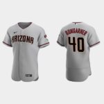 Men's Arizona Diamondbacks #40 Madison Bumgarner 2020 Road Gray Flex Base Jersey