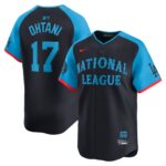 Men's National League #17 Shohei Ohtani  Navy 2024 All-Star Game Cool Base Jersey
