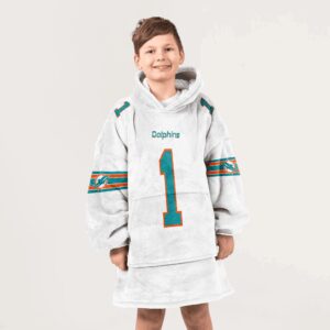 Kid 1 Miami Football Unisex Blanket Hoodie
