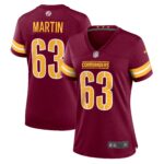 Wes Martin Washington Commanders  Women's Game Player Jersey - Burgundy
