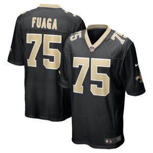 Taliese Fuaga New Orleans Saints 2024 Draft First Round Pick Player Game Jersey - Black