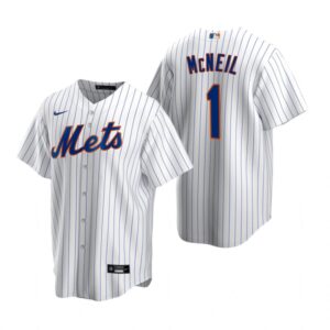Men's New York Mets #1 Jeff McNeil  White Cool Base Home Jersey