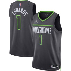 Anthony Edwards 2022/23 Minnesota Timberwolves  Unisex Swingman Jersey - Statement Edition - Charcoal