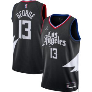 Paul George 2022/23 LA Clippers  Unisex Swingman Jersey - Statement Edition - Black