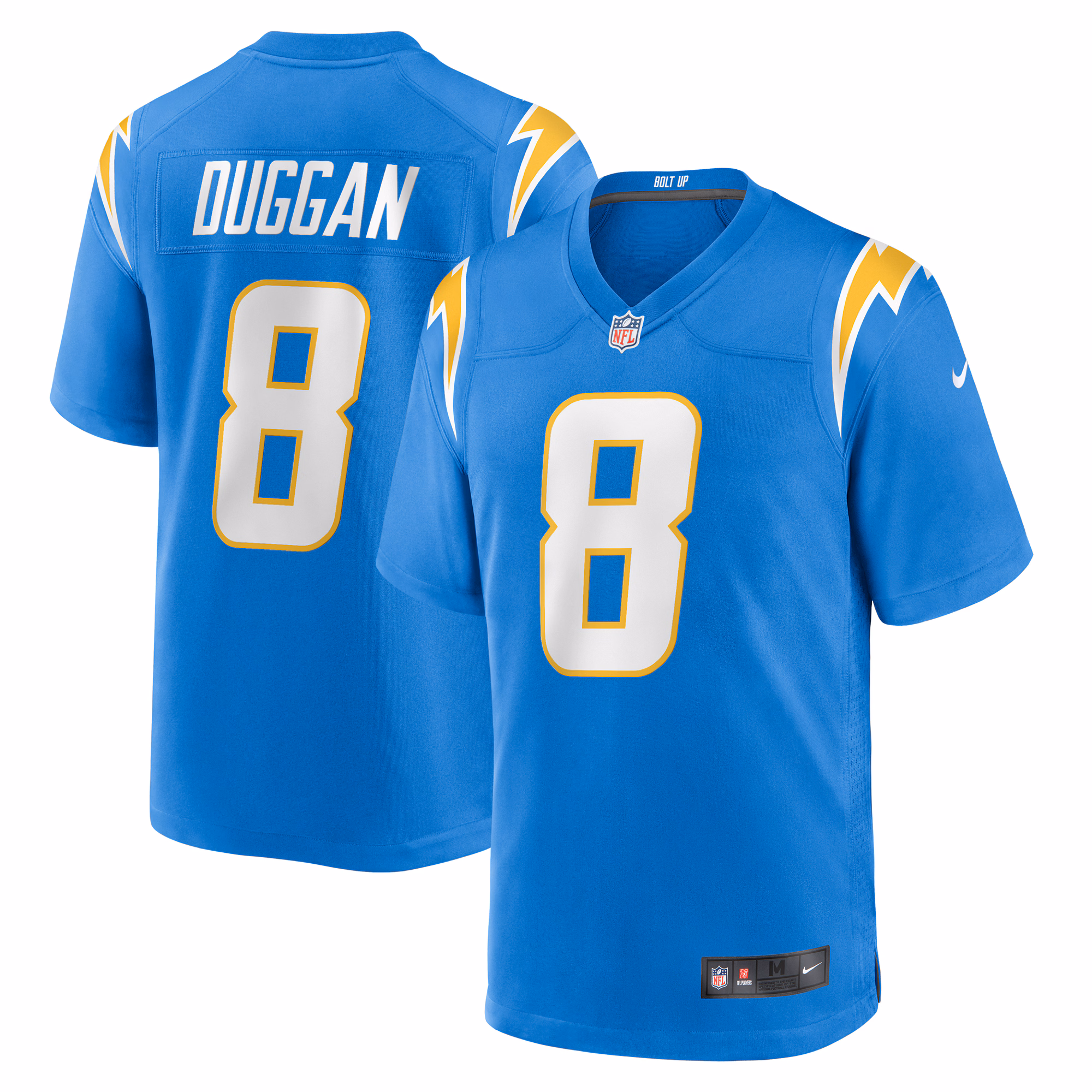 Max Duggan Los Angeles Chargers Team Game Jersey - Powder Blue