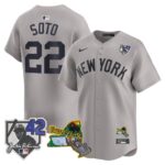 Juan Soto #22 New York Yankees Jackie Robinson Patch Collection Limited Jersey - Gray