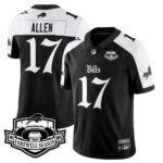 Josh Allen #17 Buffalo Bills BUF Gothic Vapor Limited Jersey - Farewell Highmark Patch - All Stitched
