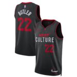Unisex Miami Heat Jimmy Butler  Black 2023/24 Swingman Jersey - City Edition