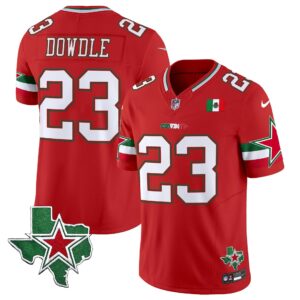 Rico Dowdle # 23 2025 Dallas Cowboys Mexico Vapor Limited Jersey - All Stitched