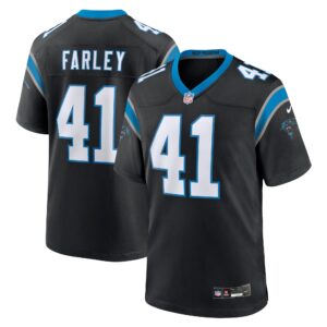 Matthias Farley Carolina Panthers  Game Jersey -  Black