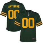 Green Bay Packers  Youth Alternate Custom Jersey - Green