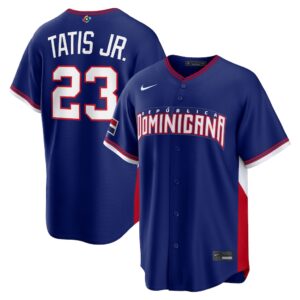 Fernando Tatis Jr. #23 Dominican Republic Baseball 2026 World Baseball Classic Road Stadium Jersey - Royal