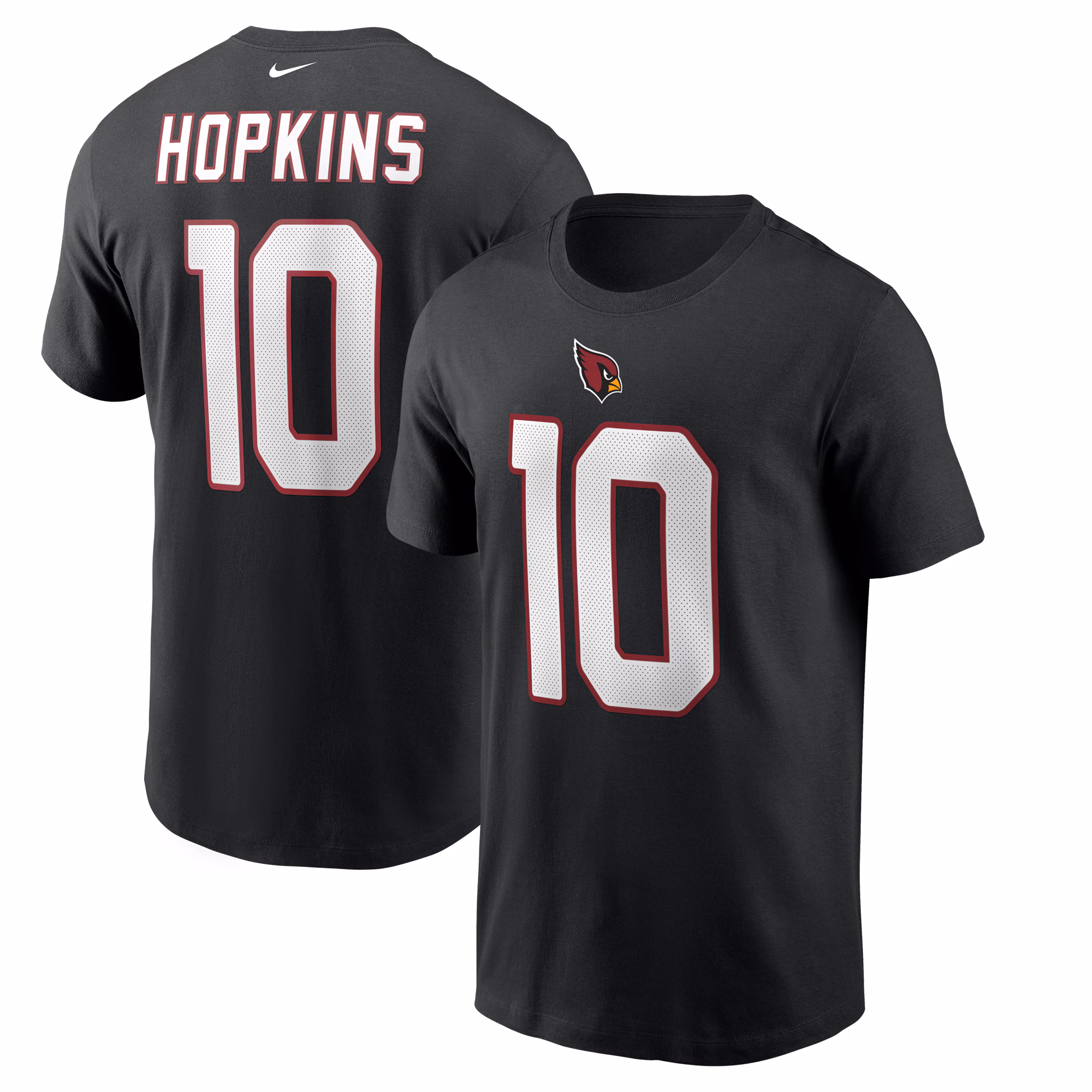 Men's DeAndre Hopkins Black Arizona Cardinals Name & Number T-Shirt