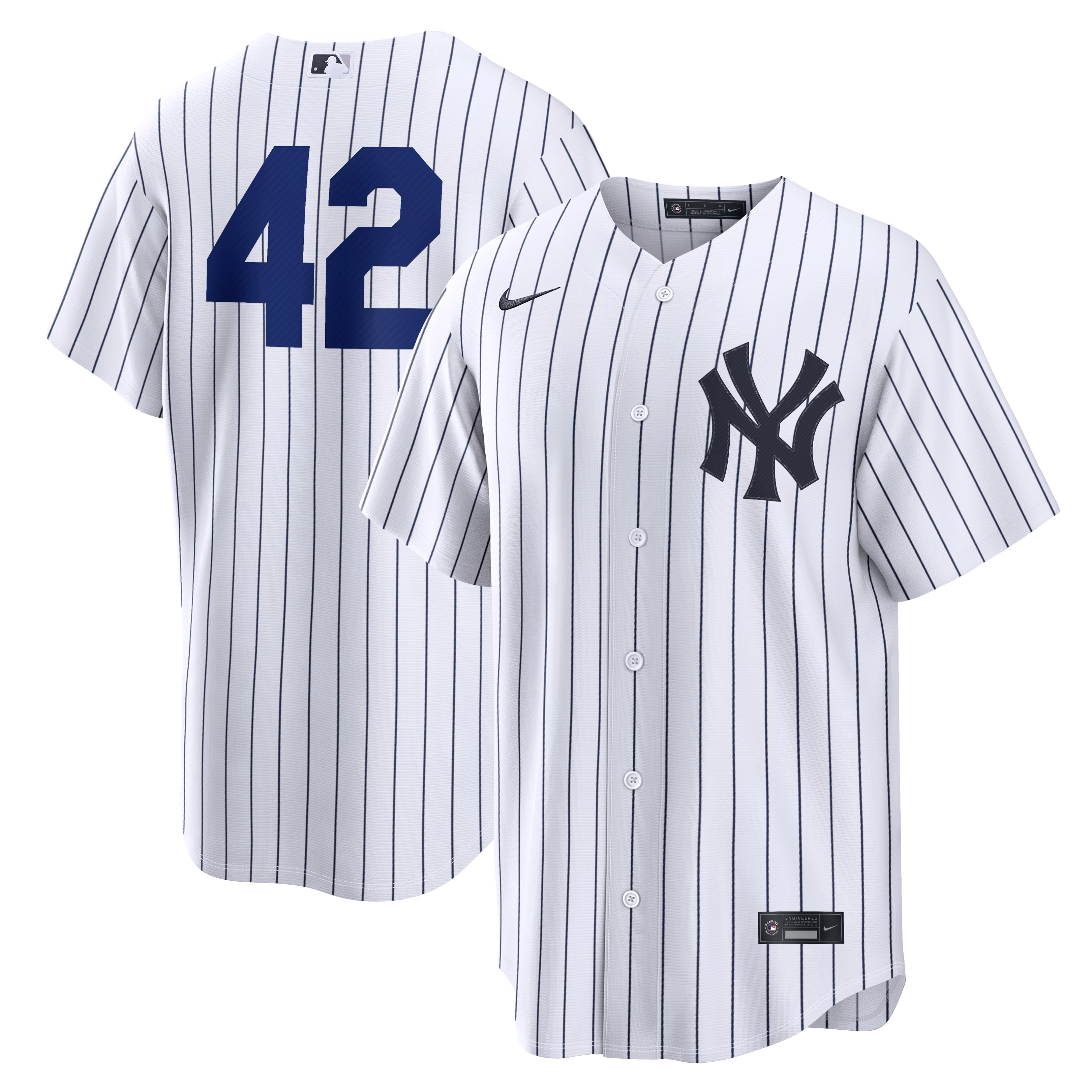 Men's New York Yankees White Home 2026 Jackie Robinson Day Replica Jersey