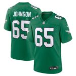 Lane Johnson Philadelphia Eagles Alternate Game Jersey - Kelly Green