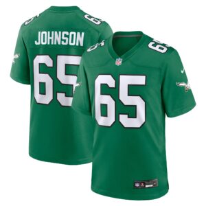 Lane Johnson Philadelphia Eagles Alternate Game Jersey - Kelly Green
