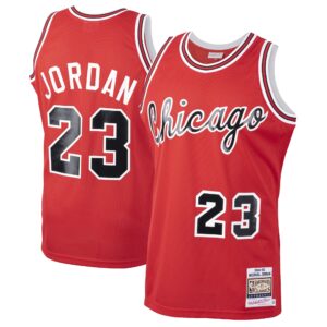 Michael  Chicago Bulls Mitchell & Ness 1984-85 Hardwood Classics Rookie Authentic Jersey - Red