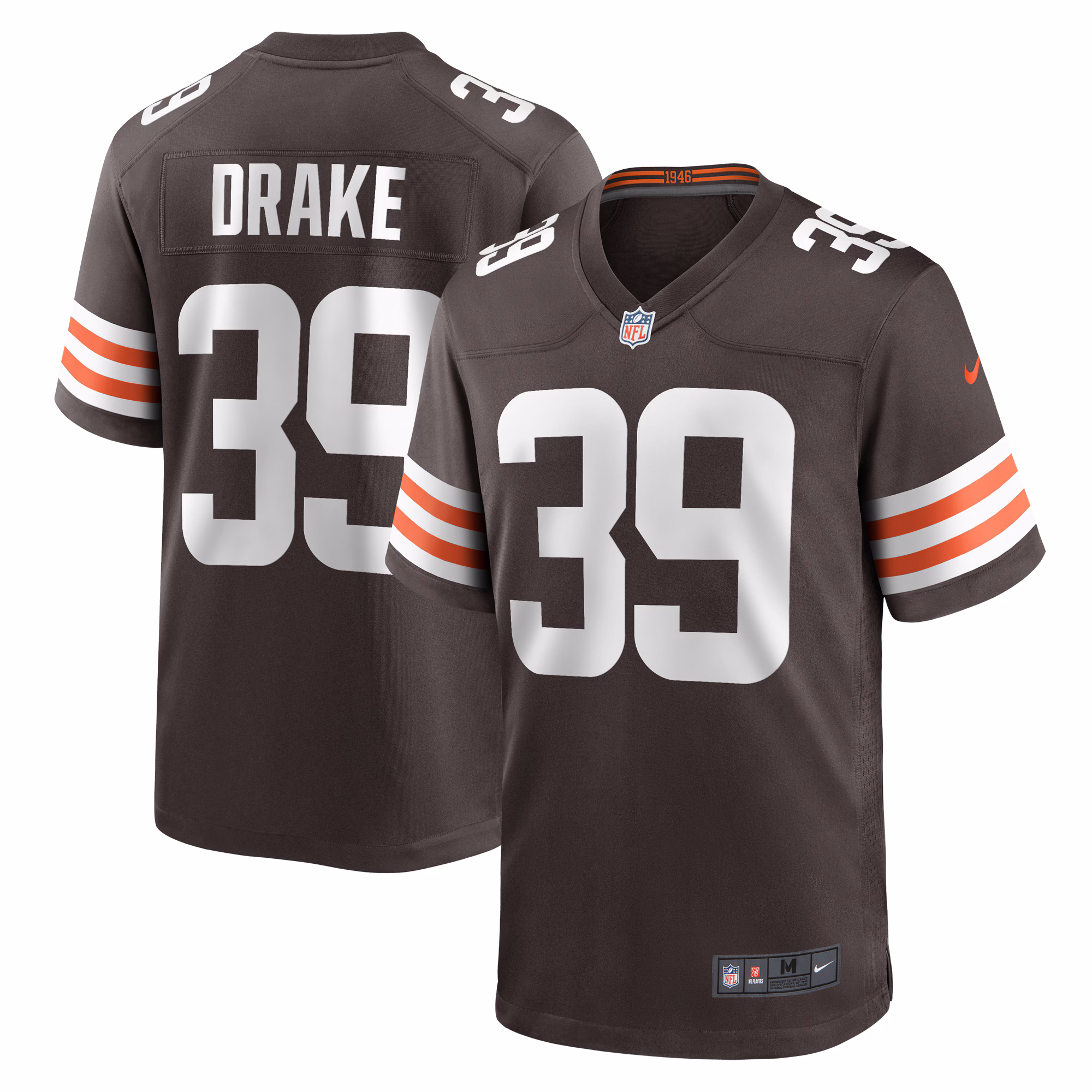 Kenyan Drake Cleveland Browns  Game Jersey -  Brown