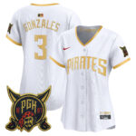 Women's Nick Gonzales #3 Pittsburgh Pirates 2026 City Connect Vapor Premier Limited Jersey - White