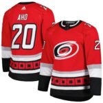 Sebastian Aho Carolina Hurricanes  25th Anniversary Authentic Pro Primegreen Player Jersey - Red