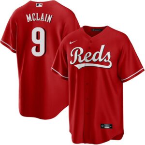 Men's Cincinnati Reds #9 Matt McLain  Red Alternate Cool Base Jersey