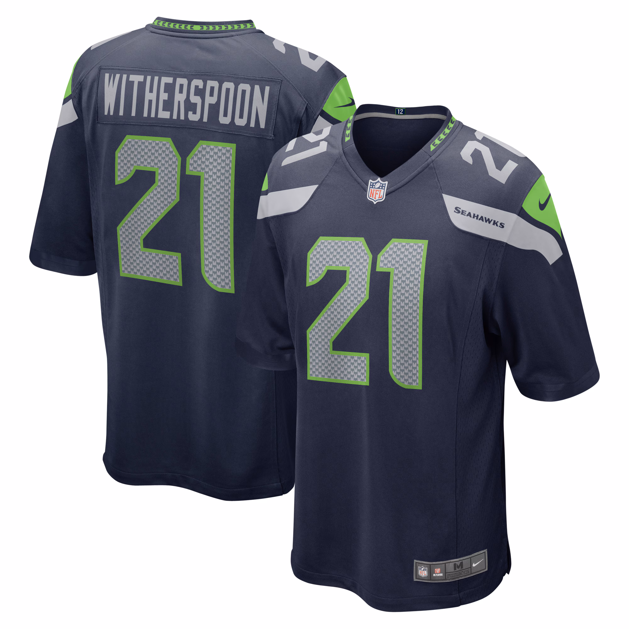 Devon Witherspoon Seattle Seahawks 2023 Draft First Round Pick Game Jersey - College Navy