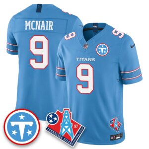 Steve Mcnair #9 Tennessee Titans Vapor F.U.S.E. Limited Jersey -  Light Blue