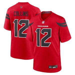 Nico Collins #12 Houston Texans  Alternate Game Jersey - Red