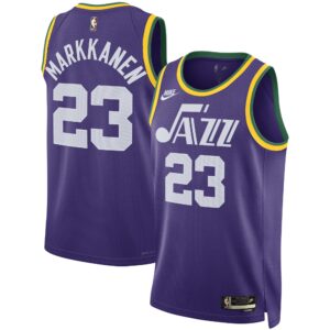 Unisex Utah Jazz Lauri Markkanen  Purple 2023/24 Swingman Replica Jersey - Classic Edition