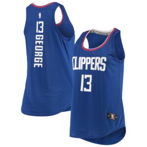 Paul George LA Clippers  Women's Fast Break Player Movement Jersey Tank Top - Royal