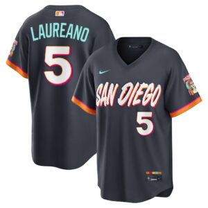 Ramón Laureano #5 San Diego Padres Obsidian 2026 City Connect Stadium Jersey