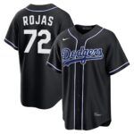 Miguel Rojas #72 Los Angeles Dodgers Fashion Replica Out Jersey - Black
