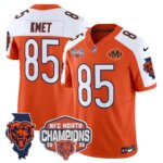 Cole Kmet #85 Chicago Bears CHI 2025 NFC North Champions Patch Jersey V2 - All Stitched