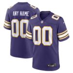 Minnesota Vikings  Classic Custom Game Jersey - Purple