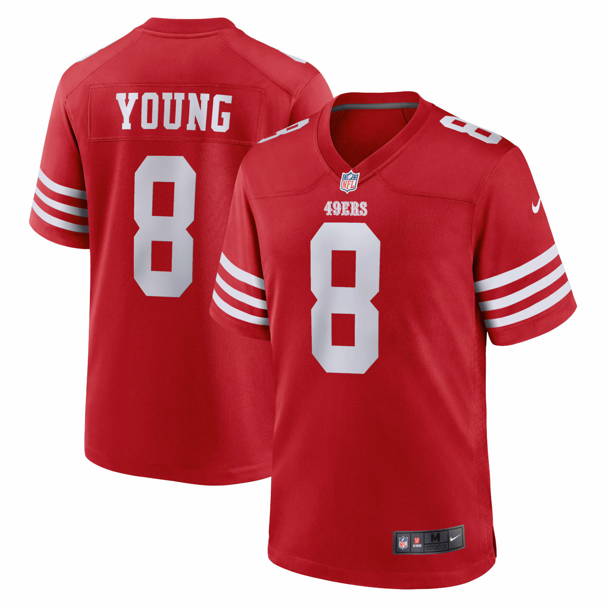 Steve Young San Francisco 49ers Retired Player Game Jersey - Scarlet