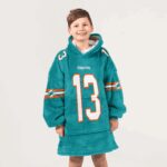 Kid 13 Miami Football Unisex Blanket Hoodie