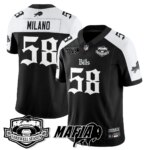 Matt Milano #58 Buffalo Bills BUF Mafia Gothic Vapor Limited Jersey - Farewell Highmark Patch - All Stitched