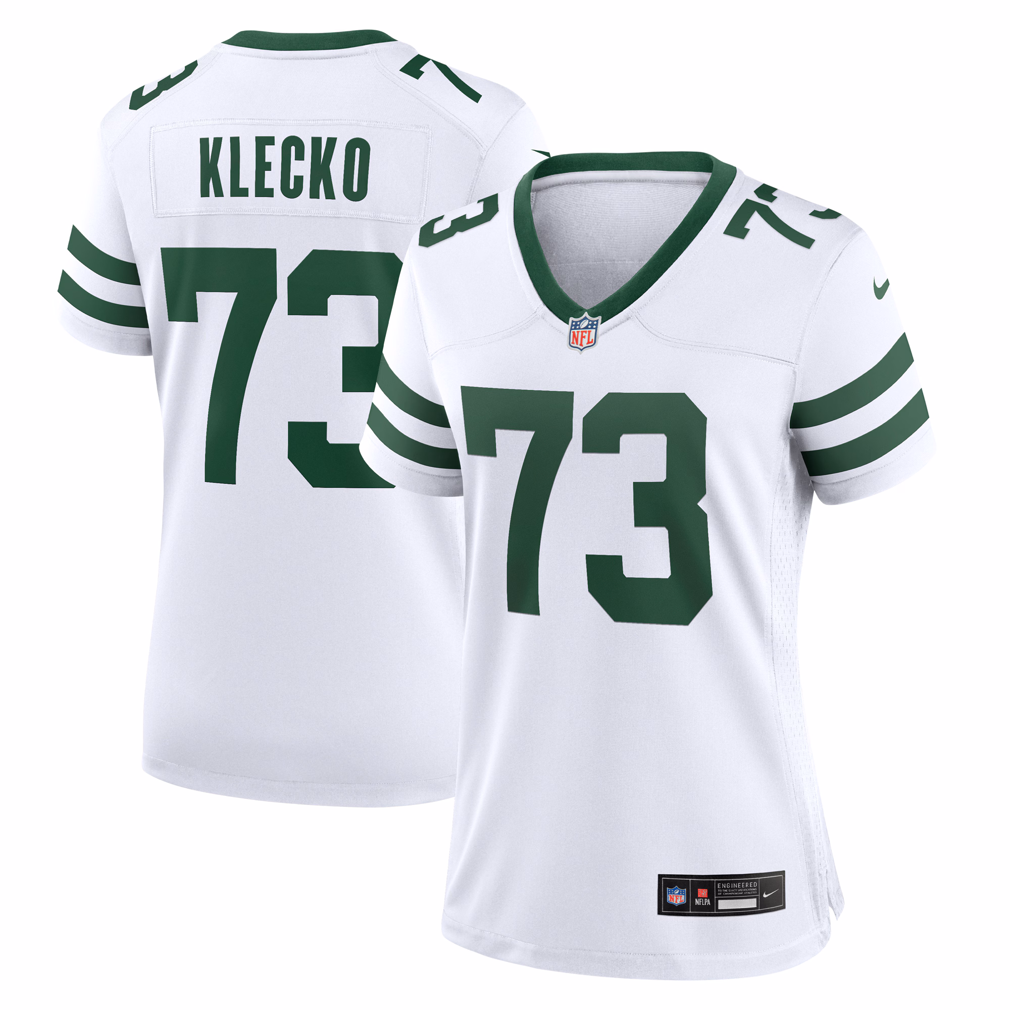 Joe Klecko New York Jets Women's Legacy Retired Player Game Jersey - White