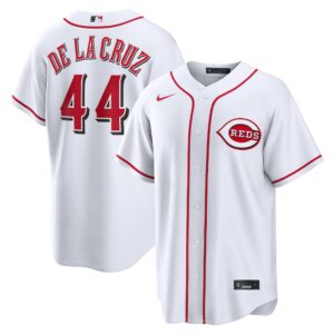 Cincinnati Reds Elly De La Cruz #44 White Home Replica Jersey