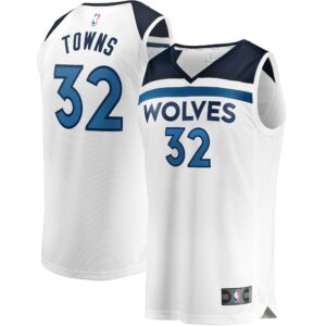 Karl-Anthony Towns Minnesota Timberwolves  Youth Fast Break Replica Player Jersey - Association Edition - White