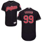 Cleveland Indians #99 Ricky Vaughn Navy Blue Flexbase Collection Stitched Jersey