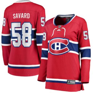 David Savard Montreal Canadiens Women's Home Breakaway Player Jersey - Red