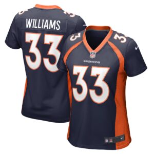 Javonte Williams Denver Broncos Women's Home Game Player Jersey - Navy